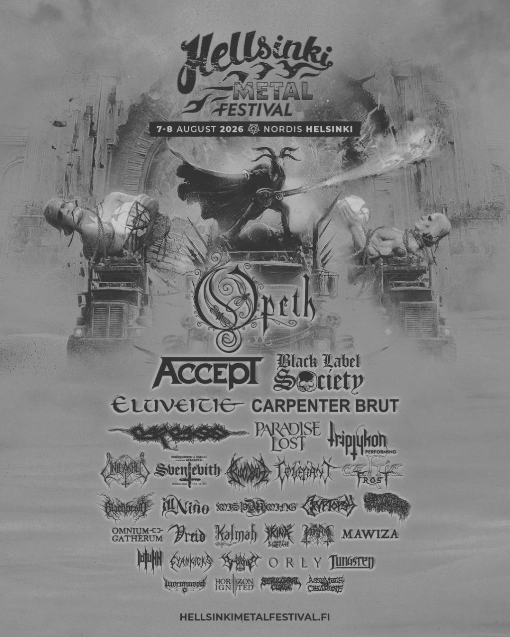 Hellsinki Metal Festival Finalizes 2026 Lineup with Eluveitie Addition