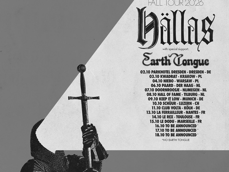 Hällas announce new European&nbsp;tour
