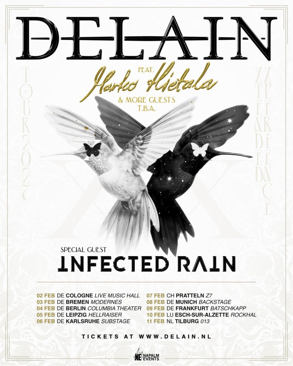 DELAIN Announce 2027 Tour Dates Featuring Marko Hietala