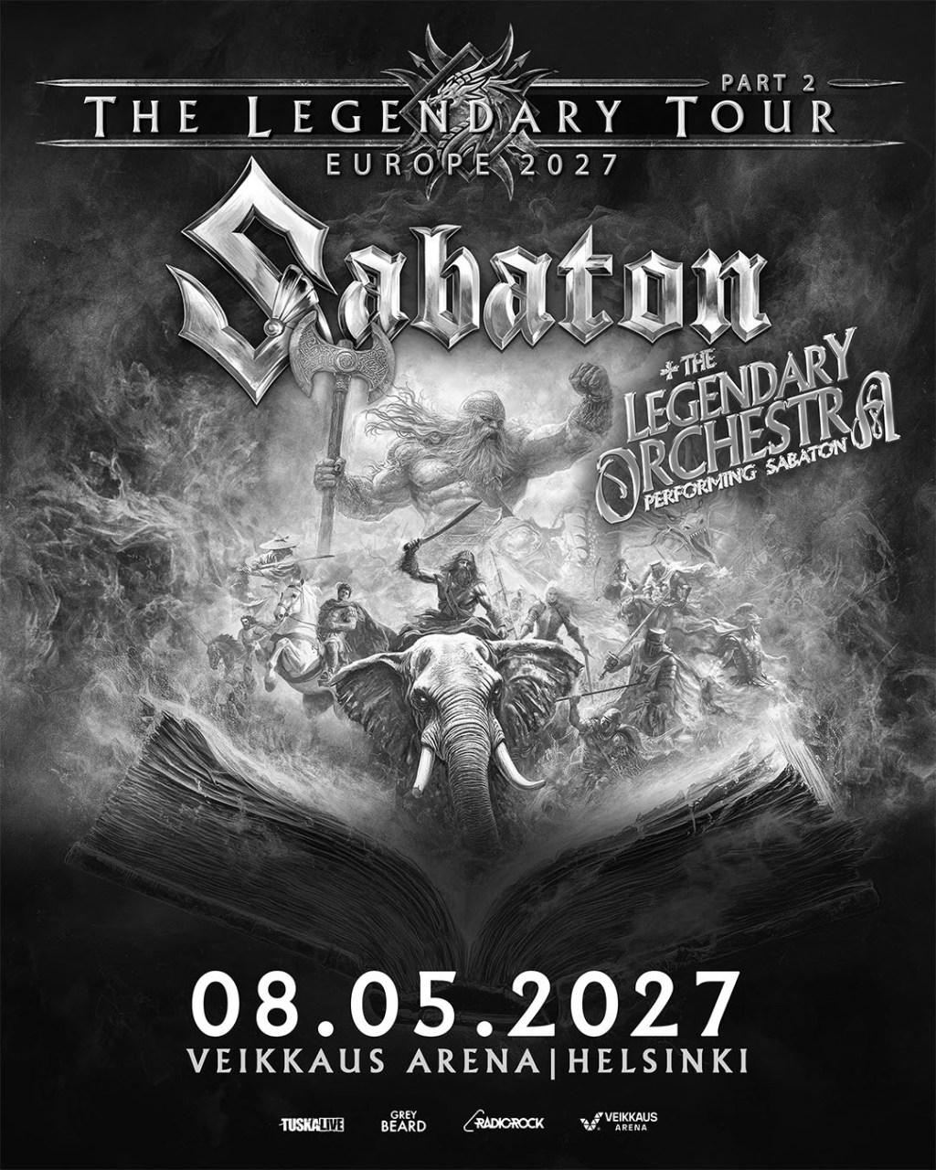 Sabaton Announce Massive Helsinki Arena Show for May 2027