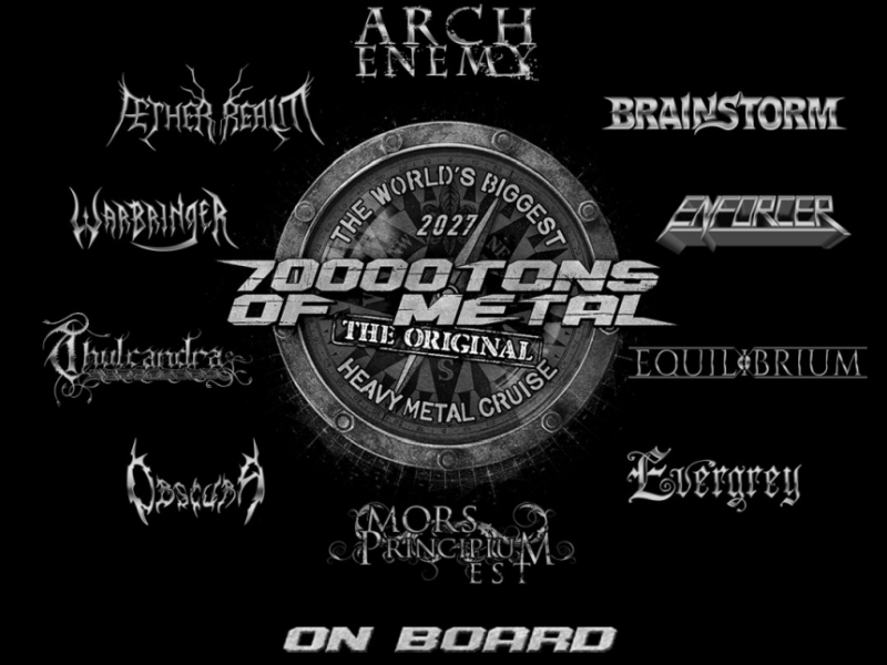 70000 Tons of Metal unveils first bands for 2027&nbsp;cruise