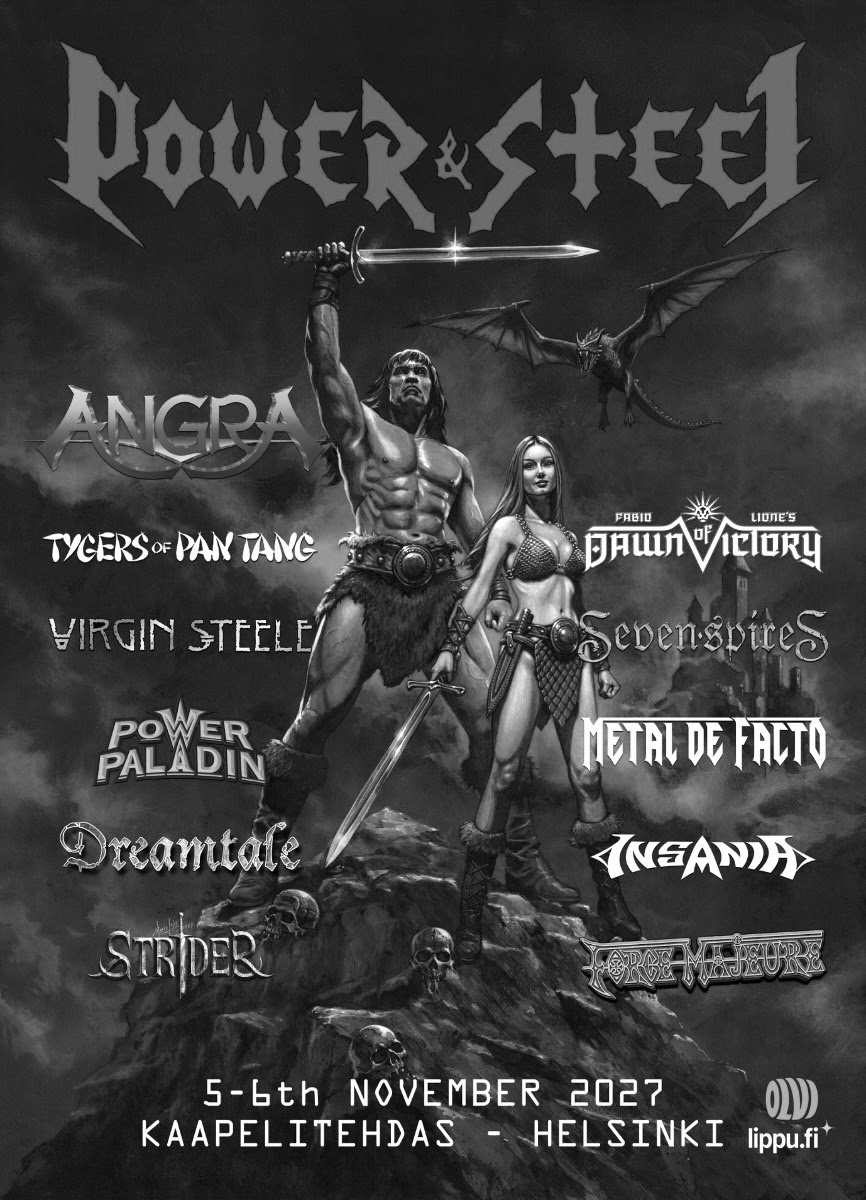 New Power & Steel Festival brings Angra, Virgin Steele and Tygers Of Pan Tang to Helsinki in 2027